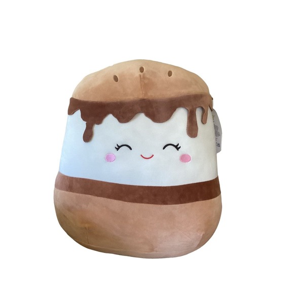 Squishmallow Carmelita S’mores 16" new with tags.